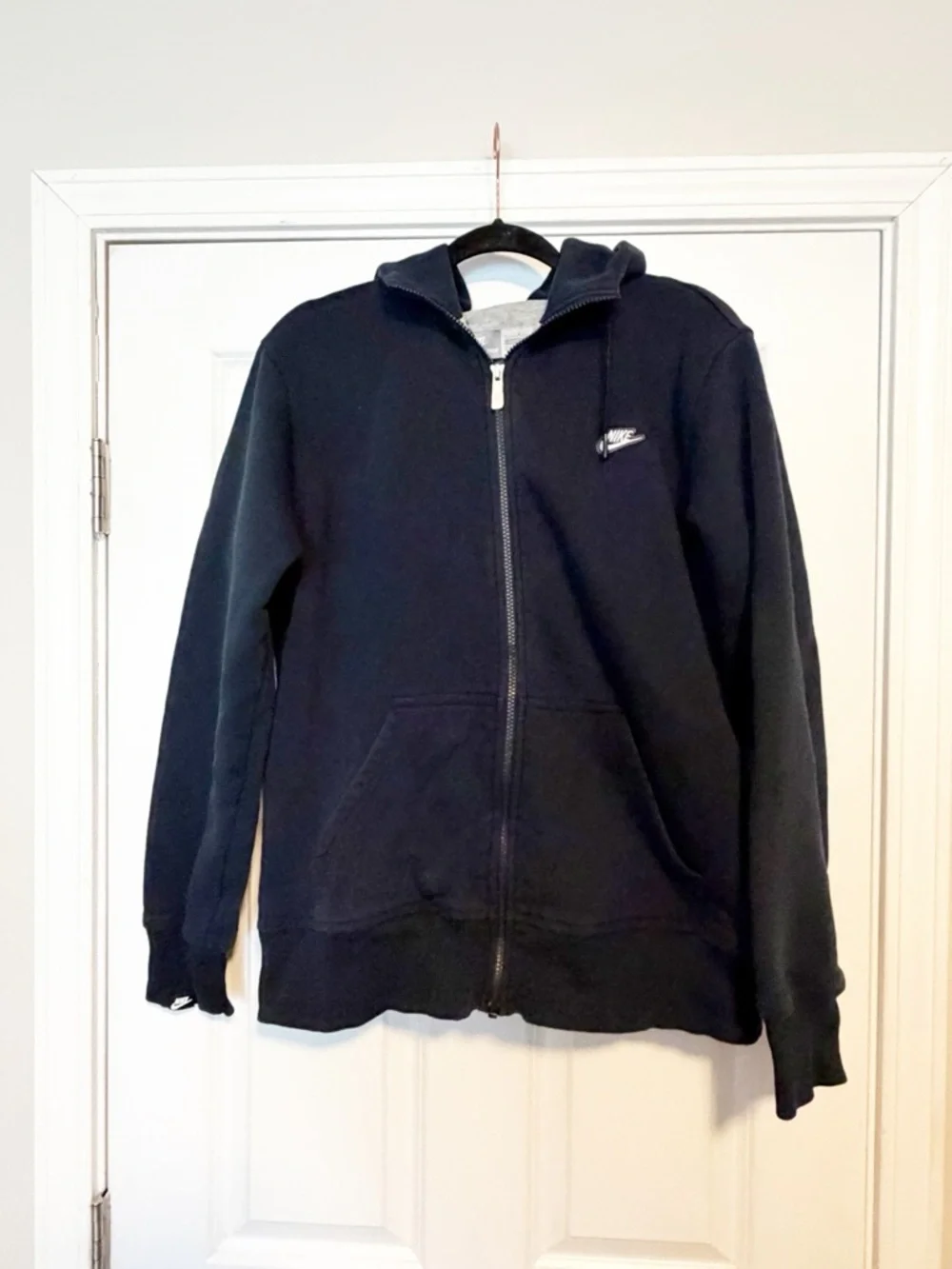 Nike full zip hoodie y2k sweatshirt.